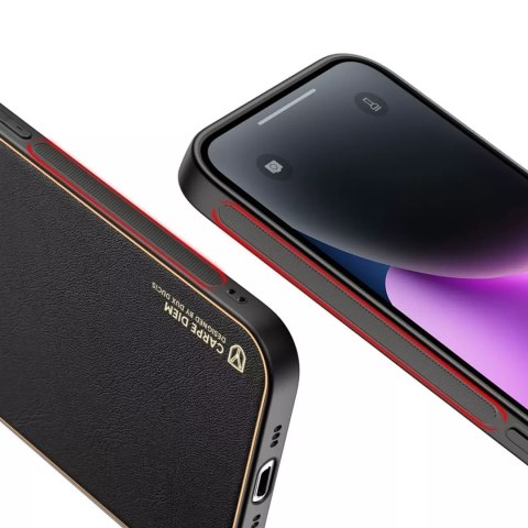 Dux Ducis Dux Ducis Yolo etui iPhone 14 elegancki pokrowiec ze skóry ekologicznej czarny Dux Ducis Dux Ducis Yolo etui iPhone 14 elegancki pokrowiec ze skóry ekologicznej czarny