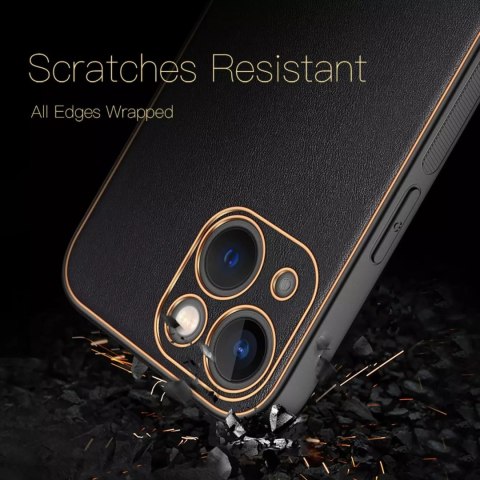 Dux Ducis Dux Ducis Yolo etui iPhone 14 elegancki pokrowiec ze skóry ekologicznej czarny Dux Ducis Dux Ducis Yolo etui iPhone 14 elegancki pokrowiec ze skóry ekologicznej czarny