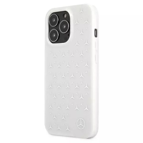 Mercedes Etui Mercedes MEHCP13XESPWH do Apple iPhone 13 Pro Max 6,7" hardcase Silver Stars Pattern Mercedes Etui Mercedes MEHCP13XESPWH do Apple iPhone 13 Pro Max 6,7" hardcase Silver Stars Pattern