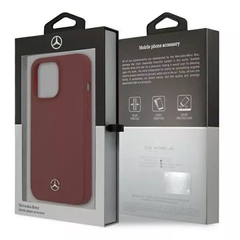 Mercedes Etui Mercedes MEHCP13XSILRE do Apple iPhone 13 Pro Max 6,7" hardcase Silicone Line Mercedes Etui Mercedes MEHCP13XSILRE do Apple iPhone 13 Pro Max 6,7" hardcase Silicone Line
