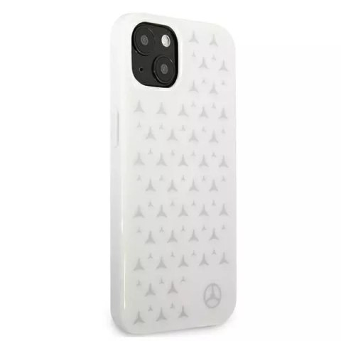 Mercedes Etui Mercedes MEHCP13SESPWH do iPhone 13 mini 5,4" hardcase Silver Stars Pattern Mercedes Etui Mercedes MEHCP13SESPWH do iPhone 13 mini 5,4" hardcase Silver Stars Pattern