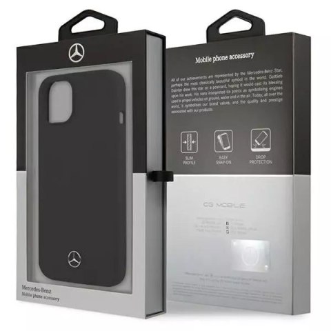 Mercedes Etui Mercedes MEHCP13SSILBK do iPhone 13 mini 5,4" hardcase Silicone Line Mercedes Etui Mercedes MEHCP13SSILBK do iPhone 13 mini 5,4" hardcase Silicone Line