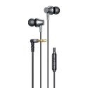 Vipfan Słuchawki dokanałowe przewodowe Vipfan M17, jack 3.5mm (czarne)