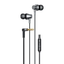 Vipfan Słuchawki dokanałowe przewodowe Vipfan M17, jack 3.5mm (czarne)