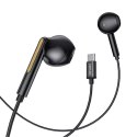 Vipfan Słuchawki douszne przewodowe Vipfan M11, USB-C (czarne)
