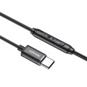 Vipfan Słuchawki douszne przewodowe Vipfan M11, USB-C (czarne)