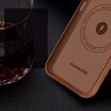 Dux Ducis Dux Ducis Naples etui iPhone 14 Pro magnetyczny skórzany pokrowiec MagSafe brązowe