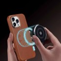 Dux Ducis Dux Ducis Naples etui iPhone 14 Pro magnetyczny skórzany pokrowiec MagSafe brązowe
