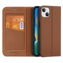 Dux Ducis Dux Ducis Skin X2 etui do iPhone 14 Plus pokrowiec z magnetyczną klapką brązowy