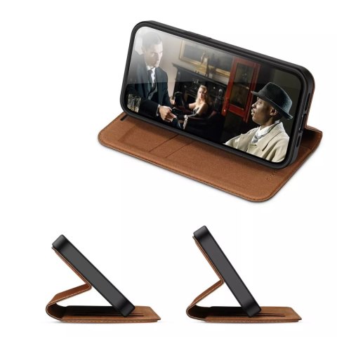 Dux Ducis Dux Ducis Skin X2 etui do iPhone 14 Plus pokrowiec z magnetyczną klapką brązowy Dux Ducis Dux Ducis Skin X2 etui do iPhone 14 Plus pokrowiec z magnetyczną klapką brązowy