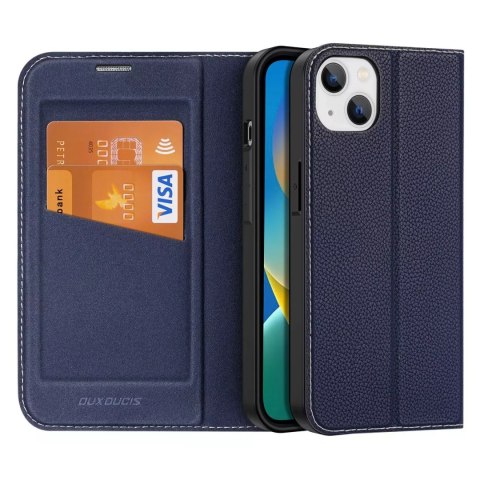 Dux Ducis Dux Ducis Skin X2 etui do iPhone 14 Plus pokrowiec z magnetyczną klapką niebieski Dux Ducis Dux Ducis Skin X2 etui do iPhone 14 Plus pokrowiec z magnetyczną klapką niebieski