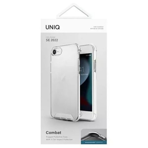 UNIQ Etui na telefon UNIQ Combat do Apple iPhone SE 2022 / SE 2020 /7/8 biały/blanc white UNIQ Etui na telefon UNIQ Combat do Apple iPhone SE 2022 / SE 2020 /7/8 biały/blanc white