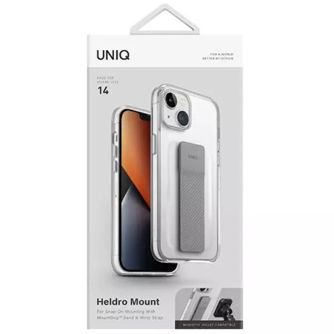 UNIQ Etui na telefon UNIQ Heldro Mount do Apple iPhone 14 6,1" przeźroczysty/lucent clear UNIQ Etui na telefon UNIQ Heldro Mount do Apple iPhone 14 6,1" przeźroczysty/lucent clear