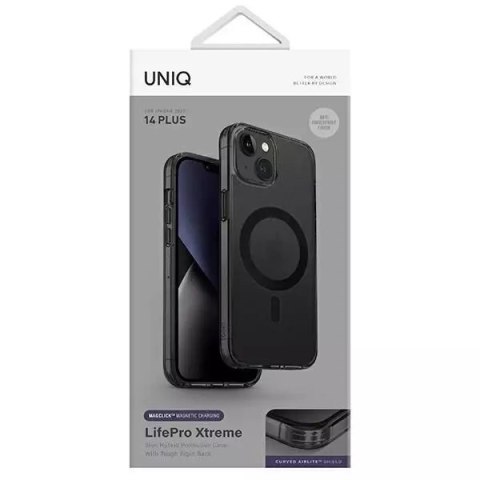 UNIQ Etui na telefon UNIQ LifePro Xtreme do Apple iPhone 14 Plus 6,7" Magclick Charging czarny/frost smoke UNIQ Etui na telefon UNIQ LifePro Xtreme do Apple iPhone 14 Plus 6,7" Magclick Charging czarny/frost smoke