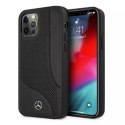 Mercedes Etui ochronne Mercedes MEHCP12LCDOBK do Apple iPhone 12 Pro Max 6,7" czarny/black hardcase Leather Perforated Area