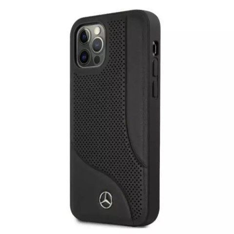 Mercedes Etui ochronne Mercedes MEHCP12LCDOBK do Apple iPhone 12 Pro Max 6,7" czarny/black hardcase Leather Perforated Area Mercedes Etui ochronne Mercedes MEHCP12LCDOBK do Apple iPhone 12 Pro Max 6,7" czarny/black hardcase Leather Perforated Area