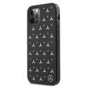 Mercedes Etui ochronne Mercedes MEHCP12MESPBK do Apple iPhone 12 / 12 Pro 6,1" czarny/black hardcase Silver Stars Pattern