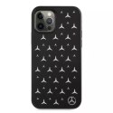 Mercedes Etui ochronne Mercedes MEHCP12MESPBK do Apple iPhone 12 / 12 Pro 6,1" czarny/black hardcase Silver Stars Pattern