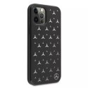 Mercedes Etui ochronne Mercedes MEHCP12MESPBK do Apple iPhone 12 / 12 Pro 6,1" czarny/black hardcase Silver Stars Pattern