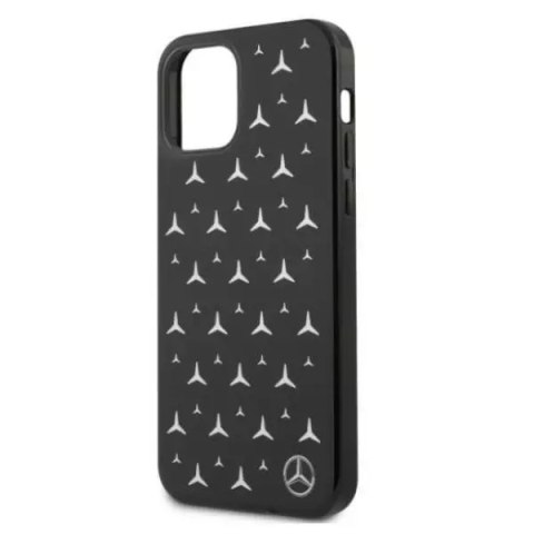Mercedes Etui ochronne Mercedes MEHCP12MESPBK do Apple iPhone 12 / 12 Pro 6,1" czarny/black hardcase Silver Stars Pattern Mercedes Etui ochronne Mercedes MEHCP12MESPBK do Apple iPhone 12 / 12 Pro 6,1" czarny/black hardcase Silver Stars Pattern