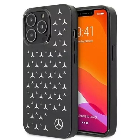 Mercedes Etui ochronne Mercedes MEHCP13LESPBK do Apple iPhone 13 Pro / 13 6,1" czarny/black hardcase Silver Stars Pattern Mercedes Etui ochronne Mercedes MEHCP13LESPBK do Apple iPhone 13 Pro / 13 6,1" czarny/black hardcase Silver Stars Pattern