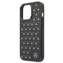 Mercedes Etui ochronne Mercedes MEHCP13LESPBK do Apple iPhone 13 Pro / 13 6,1" czarny/black hardcase Silver Stars Pattern