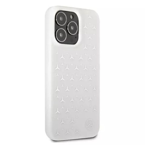 Mercedes Etui ochronne Mercedes MEHCP13LESPWH do Apple iPhone 13 Pro / 13 6,1" biały/white hardcase Silver Stars Pattern Mercedes Etui ochronne Mercedes MEHCP13LESPWH do Apple iPhone 13 Pro / 13 6,1" biały/white hardcase Silver Stars Pattern