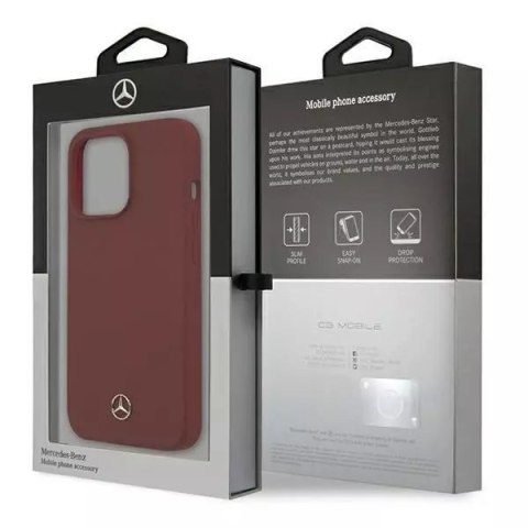 Mercedes Etui ochronne Mercedes MEHCP13LSILRE do Apple iPhone 13 Pro / 13 6,1" czerwony/red hardcase Silicone Line Mercedes Etui ochronne Mercedes MEHCP13LSILRE do Apple iPhone 13 Pro / 13 6,1" czerwony/red hardcase Silicone Line