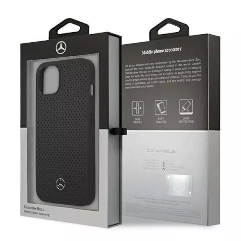 Mercedes Etui ochronne Mercedes MEHCP13MDELBK do Apple iPhone 13 6,1" czarny/black hardcase Leather Perforated Mercedes Etui ochronne Mercedes MEHCP13MDELBK do Apple iPhone 13 6,1" czarny/black hardcase Leather Perforated