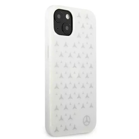 Mercedes Etui ochronne Mercedes MEHCP13MESPWH do Apple iPhone 13 6,1" biały/white hardcase Silver Stars Pattern Mercedes Etui ochronne Mercedes MEHCP13MESPWH do Apple iPhone 13 6,1" biały/white hardcase Silver Stars Pattern