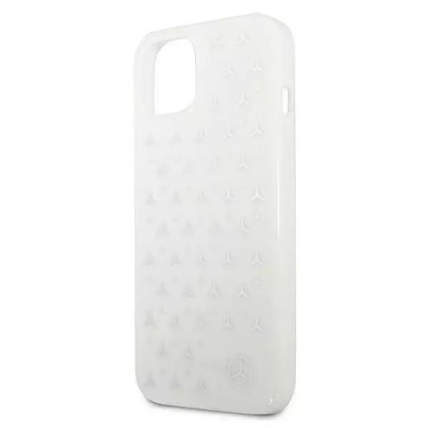 Mercedes Etui ochronne Mercedes MEHCP13MESPWH do Apple iPhone 13 6,1" biały/white hardcase Silver Stars Pattern Mercedes Etui ochronne Mercedes MEHCP13MESPWH do Apple iPhone 13 6,1" biały/white hardcase Silver Stars Pattern