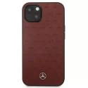Mercedes Etui ochronne Mercedes MEHCP13MPSQRE do Apple iPhone 13 6,1" czerwony/red hardcase Leather Stars Pattern
