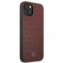 Mercedes Etui ochronne Mercedes MEHCP13MPSQRE do Apple iPhone 13 6,1" czerwony/red hardcase Leather Stars Pattern
