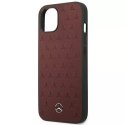 Mercedes Etui ochronne Mercedes MEHCP13MPSQRE do Apple iPhone 13 6,1" czerwony/red hardcase Leather Stars Pattern
