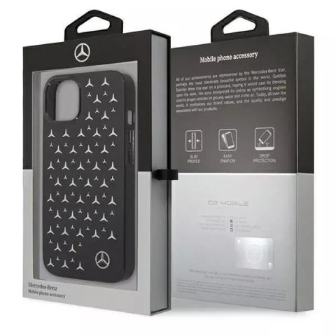 Mercedes Etui ochronne Mercedes MEHCP13SESPBK do Apple iPhone 13 Mini 5,4" czarny/black hardcase Silver Stars Pattern Mercedes Etui ochronne Mercedes MEHCP13SESPBK do Apple iPhone 13 Mini 5,4" czarny/black hardcase Silver Stars Pattern