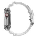 ProducentTymczasowy Pasek sportowy silikonowy Opaska Bransoleta z etui do zegarka do Apple Watch 1 2 3 38mm Przezroczysty