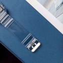 ProducentTymczasowy Pasek sportowy silikonowy Opaska Bransoleta z etui do zegarka do Apple Watch 1 2 3 38mm Przezroczysty