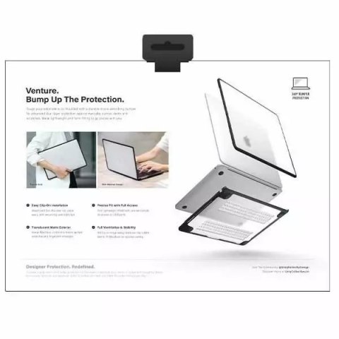 UNIQ Etui na laptopa UNIQ Venture do MacBook Air 13 (2018 -2022) czarny/midnight black UNIQ Etui na laptopa UNIQ Venture do MacBook Air 13 (2018 -2022) czarny/midnight black