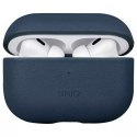 UNIQ Etui ochronne na słuchawki UNIQ Terra do AirPods Pro 2 gen. Genuine Leather niebieski/space blue