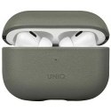 UNIQ Etui ochronne na słuchawki UNIQ Vencer do AirPods Pro 2 gen. Genuine Leather zielony/lichen green