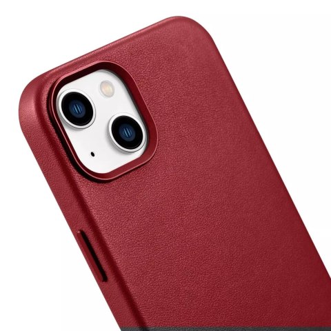 ICarer Etui na telefon iCarer Case Leather z naturalnej skóry do iPhone 14 Plus czerwony (kompatybilne z MagSafe) ICarer Etui na telefon iCarer Case Leather z naturalnej skóry do iPhone 14 Plus czerwony (kompatybilne z MagSafe)