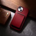 ICarer Etui na telefon iCarer Case Leather z naturalnej skóry do iPhone 14 Plus czerwony (kompatybilne z MagSafe)