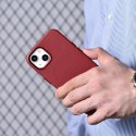 ICarer Etui na telefon iCarer Case Leather z naturalnej skóry do iPhone 14 Plus czerwony (kompatybilne z MagSafe)