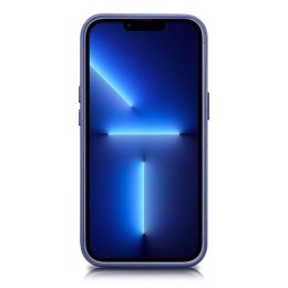 ICarer Etui na telefon iCarer Case Leather z naturalnej skóry do iPhone 14 Plus jasnofioletowy (kompatybilne z MagSafe)