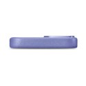 ICarer Etui na telefon iCarer Case Leather z naturalnej skóry do iPhone 14 Plus jasnofioletowy (kompatybilne z MagSafe)