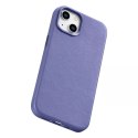 ICarer Etui na telefon iCarer Case Leather z naturalnej skóry do iPhone 14 Plus jasnofioletowy (kompatybilne z MagSafe)