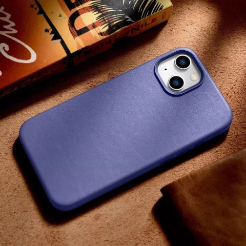 ICarer Etui na telefon iCarer Case Leather z naturalnej skóry do iPhone 14 Plus jasnofioletowy (kompatybilne z MagSafe) ICarer Etui na telefon iCarer Case Leather z naturalnej skóry do iPhone 14 Plus jasnofioletowy (kompatybilne z MagSafe)