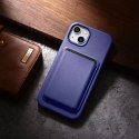 ICarer Etui na telefon iCarer Case Leather z naturalnej skóry do iPhone 14 Plus jasnofioletowy (kompatybilne z MagSafe)
