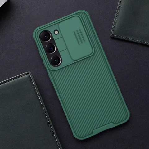 Nillkin Etui Nillkin CamShield Pro Case etui do Samsung Galaxy S23+ pokrowiec z osłoną na aparat niebieskie Nillkin Etui Nillkin CamShield Pro Case etui do Samsung Galaxy S23+ pokrowiec z osłoną na aparat niebieskie