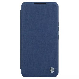 Nillkin Etui Nillkin Qin Cloth Pro Case etui do Samsung Galaxy S23+ pokrowiec z klapką osłona na aparat niebieskie